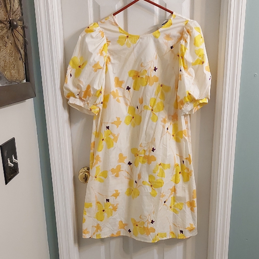 a new day Yellow Floral Dress